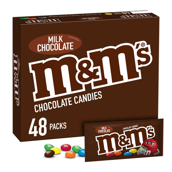 M&M'S Milk Chocolate Full Size Bulk Candy (1.69 oz., 48 ct.)