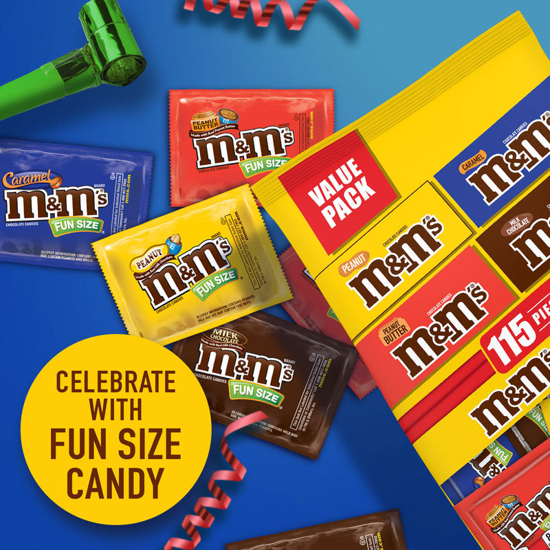 M&M's Fun Size Chocolate Candy Variety Mix (115 ct.)