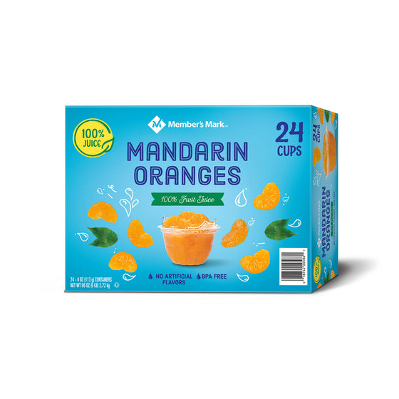 Member's Mark Mandarin Oranges (4 oz., 24 ct.) Pack of 2