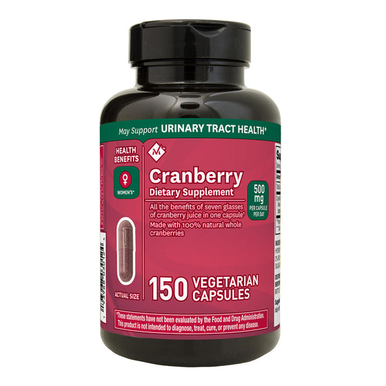 Member's Mark Clinical Strength 500mg Cranberry Dietary Supplement (150 ct.) pack of 2