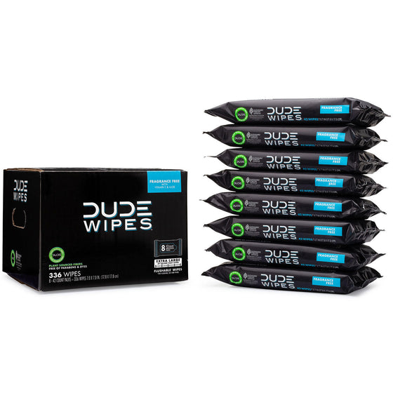 DUDE Wipes, extra large, 42 Ct, 8 pk