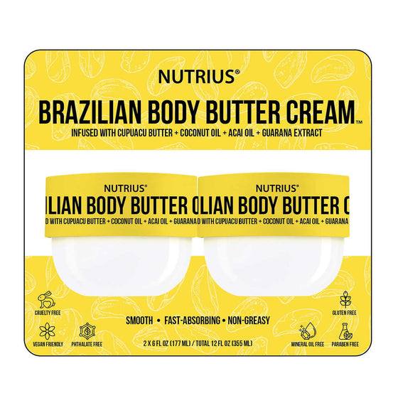 Nutrius Brazilian Body Butter Cream (6 fl. oz., 2 pk.)