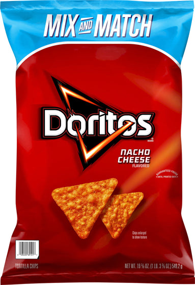 Doritos Nacho Cheese Tortilla Chips (19.375 oz.) pack of 2