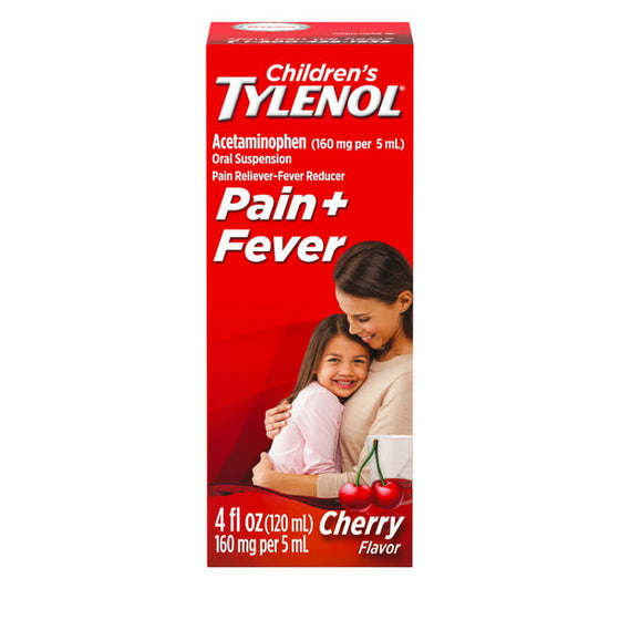 Children’s Tylenol Pain + Fever Relief Medicine, Cherry (4oz)