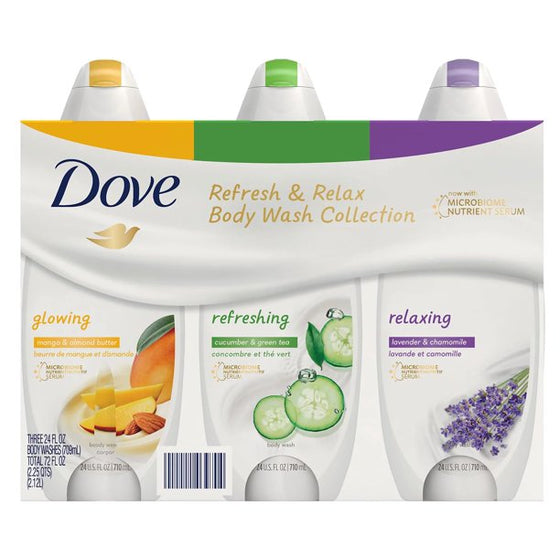 Dove Refresh & Relax Body Wash Collection (24 fl. oz., 3 pk.)