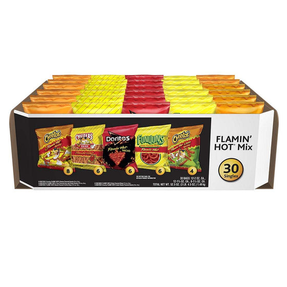 Frito-Lay Flamin' Hot Mix Variety Pack, 30 Ct