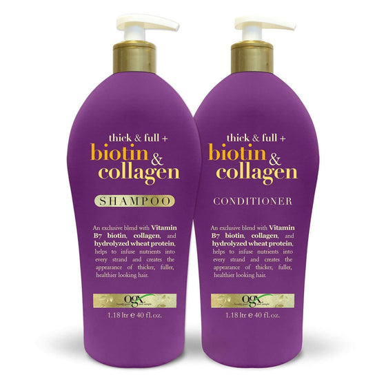 OGX Thick & Full Biotin collagen shampoo, 40 oz