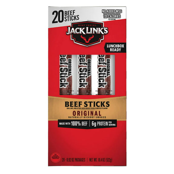 Jack Link's Original Beef Sticks (18.4 oz., 20 ct.)