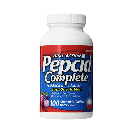 Pepcid Complete Dual Action Acid Reducer Tablets, Berry (100 ct.)