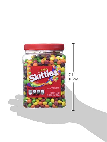 Skittles Original Fruity Candy Jar, , 54 Ounce