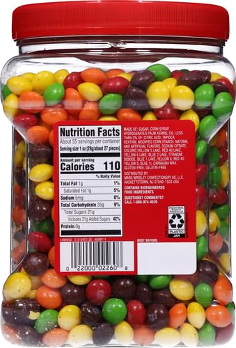 Skittles Original Fruity Candy Jar, , 54 Ounce