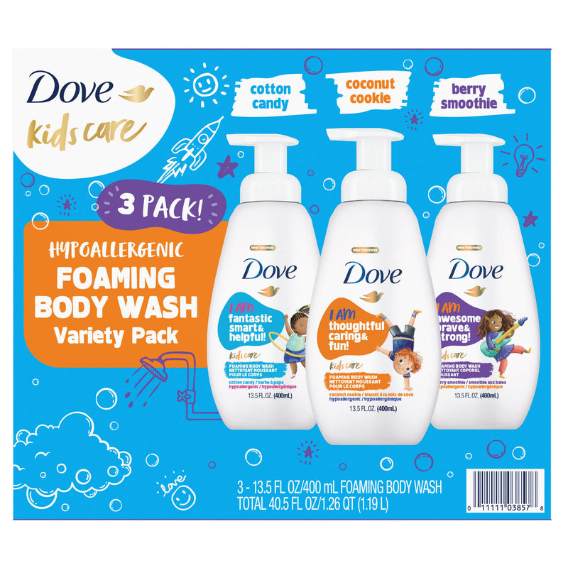 Dove Kids Care Foaming Body Wash, Variety Pack (13.5 fl. oz., 3 pk.)