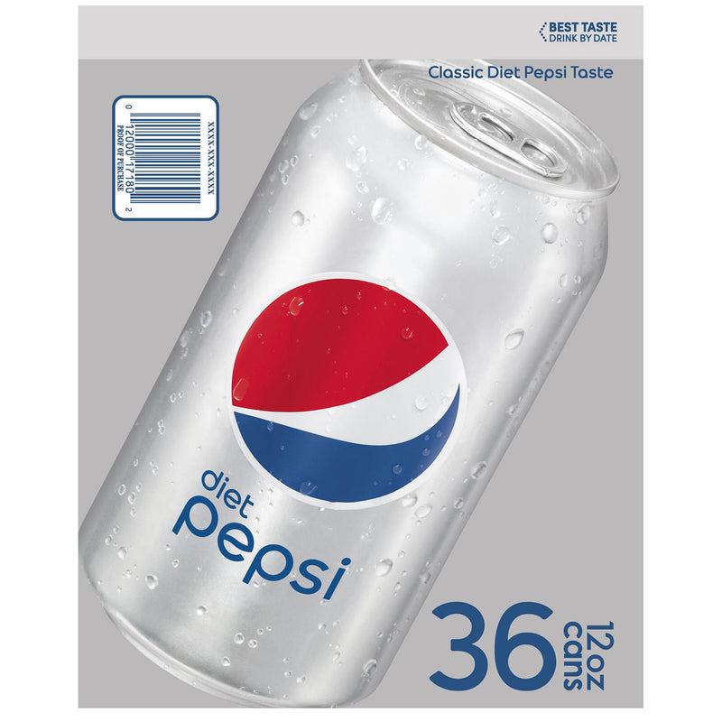 Diet Pepsi (12 oz. cans, 36 pk.)