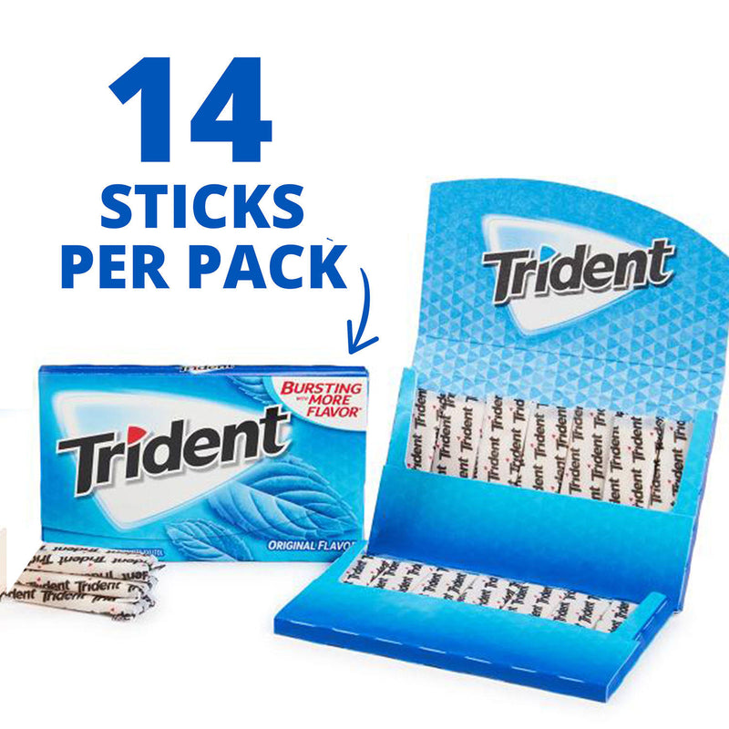 Trident Original Flavor Sugar Free Gum (14 pieces, 15 pk.)