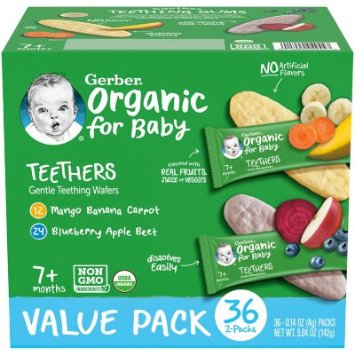 Gerber Organic Teethers, Variety Pack (36 ct.)