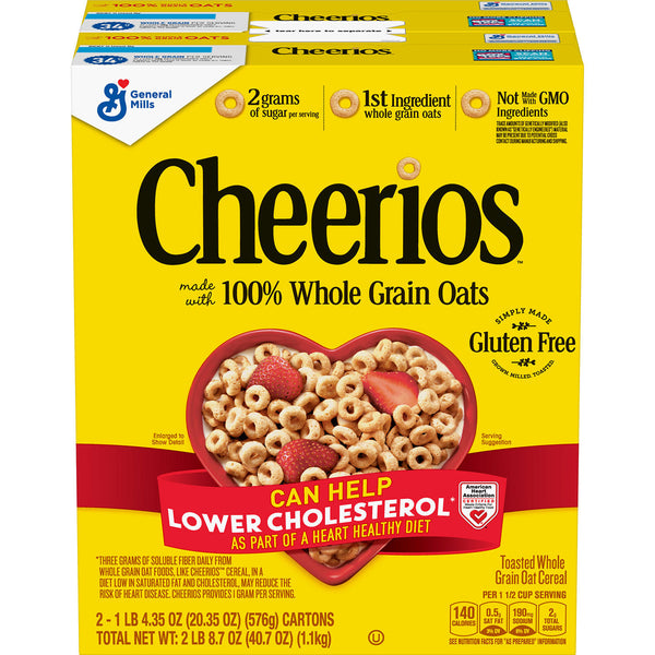 Cheerios Gluten-Free Cold Cereal (20.35 oz., 2 pk.)