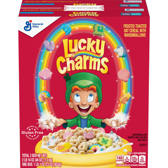 Lucky Charms Unicorn Marshmallow Cereal (23 oz., 2 pk.)