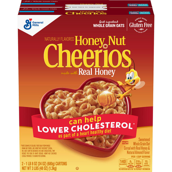 Honey Nut Cheerios Gluten-Free Cereal (24 oz., 2 pk.)