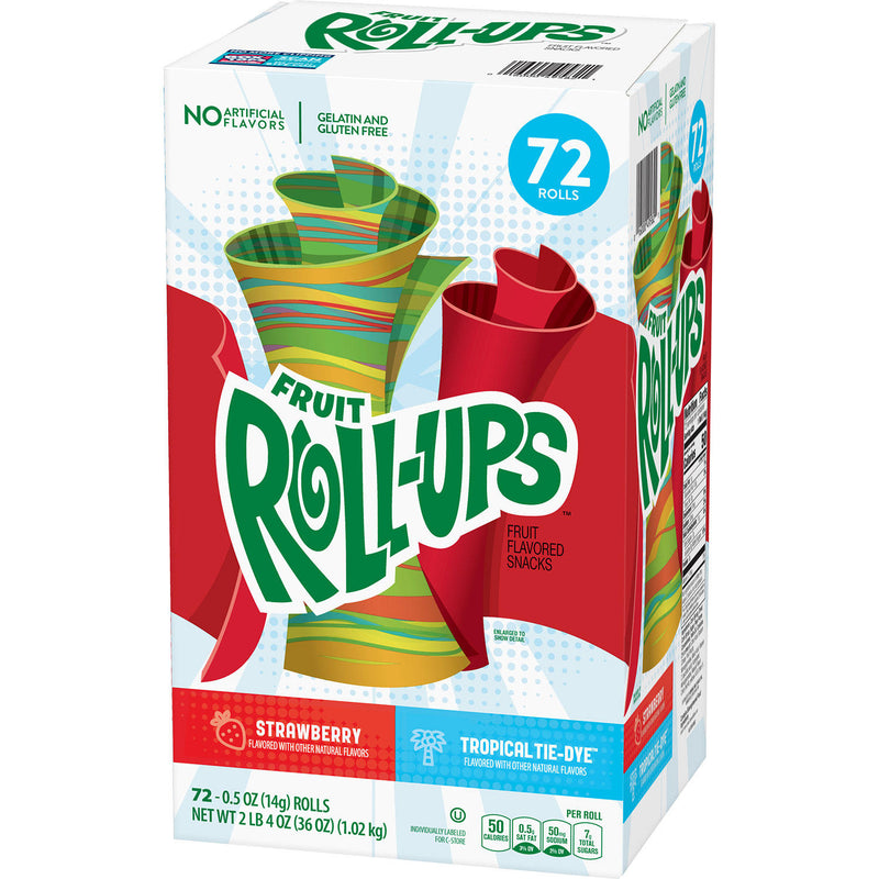 Fruit Roll-Ups, Fruit Snacks, Variety Pack (0.5 oz., 72 ct.)