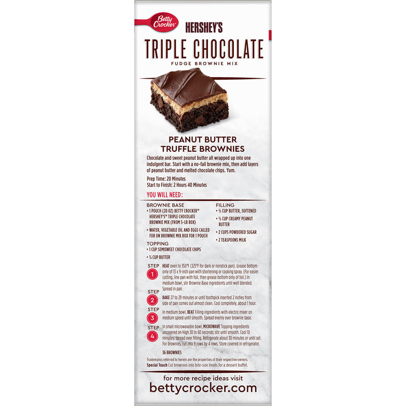 Hershey's Triple Chocolate Brownie Mix (20 oz., 4 pk.)