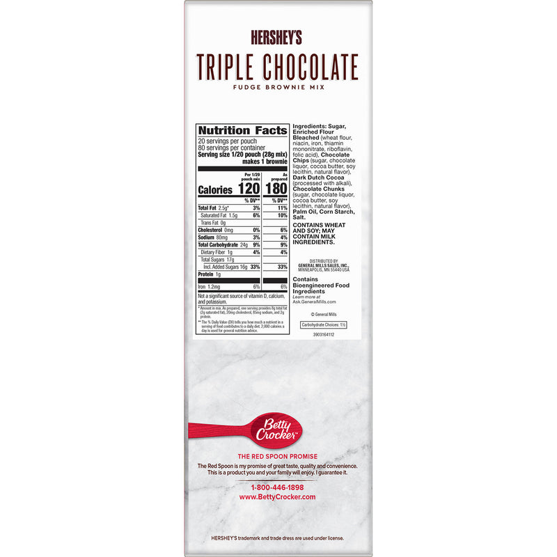 Hershey's Triple Chocolate Brownie Mix (20 oz., 4 pk.)