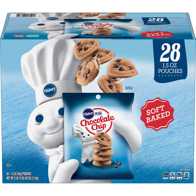 Pillsbury Soft Baked Mini Chocolate Chip Cookies (1.5 oz., 28 pk.)