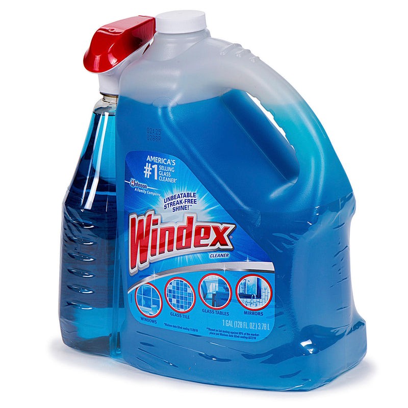 Windex Original Glass Cleaner (128 oz. Refill + 32 oz. Trigger)