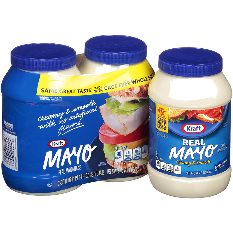 Kraft Mayo Real Mayonnaise (2 pk)