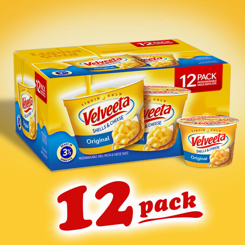 Velveeta Shells and Cheese Cups Original Flavor (12 ct.)