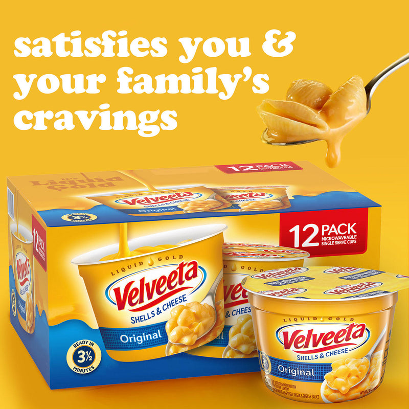 Velveeta Shells and Cheese Cups Original Flavor (12 ct.)