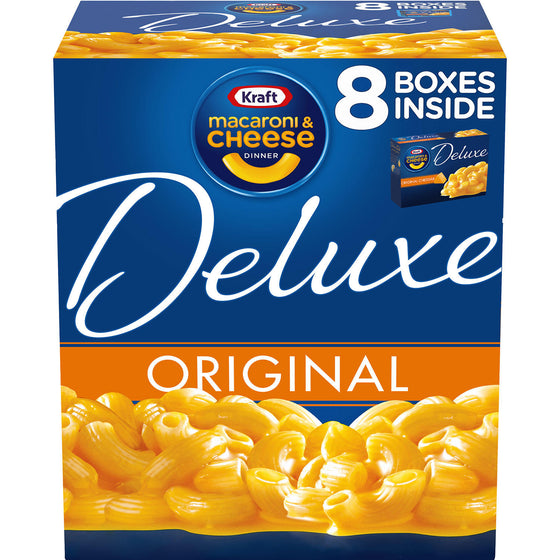Kraft Deluxe Original Cheddar Macaroni & Cheese Dinner (14 oz., 8 pk.)