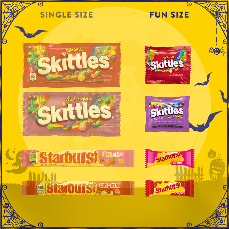 Starburst and Skittles Chewy Candy Bulk Variety Pack (104.4 oz., 240 pc.)