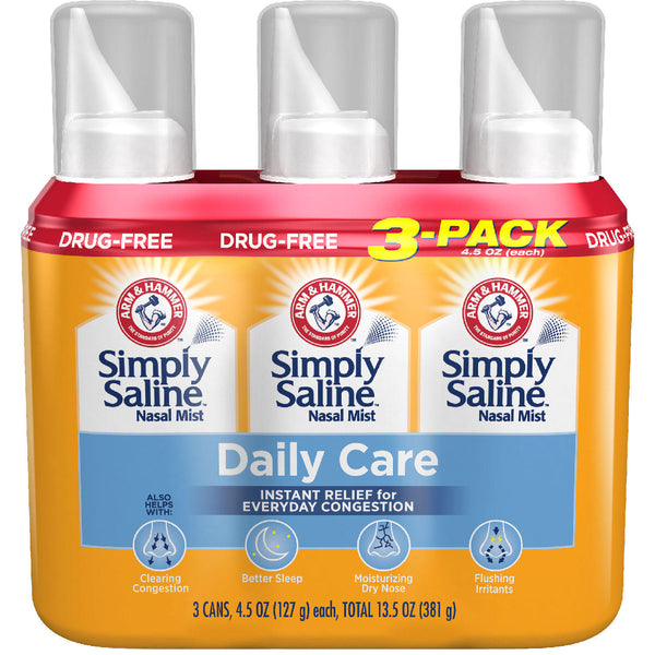 Arm & Hammer Simply Saline Nasal Relief (4.5 oz., 3 pk.)