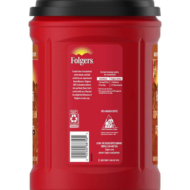 Folgers 100% Colombian Coffee (43.8 oz.)