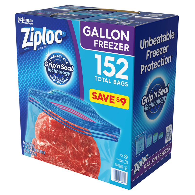 Ziploc Easy Open Tabs Freezer Gallon Bags (152 ct.)