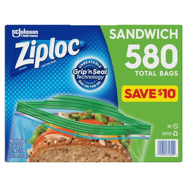 Ziploc Sandwich Bag (580 ct.)