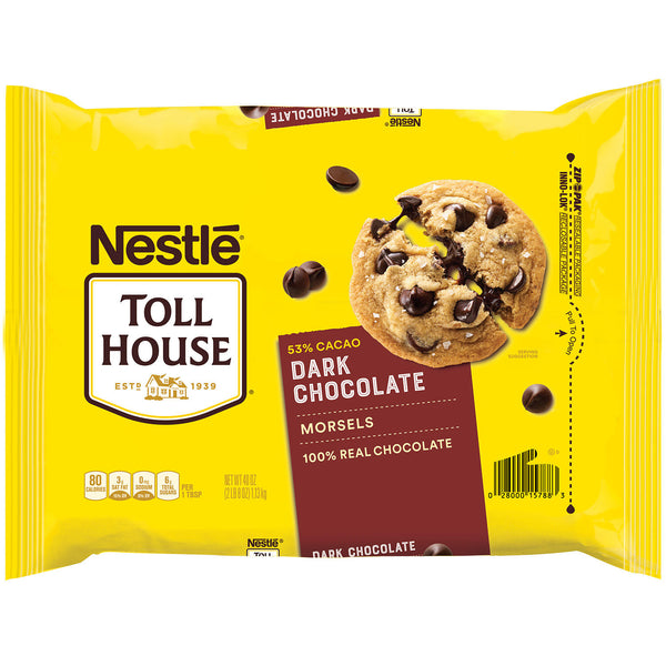 Nestle Toll House 53% Cacao Dark Chocolate Morsels (40 oz.)