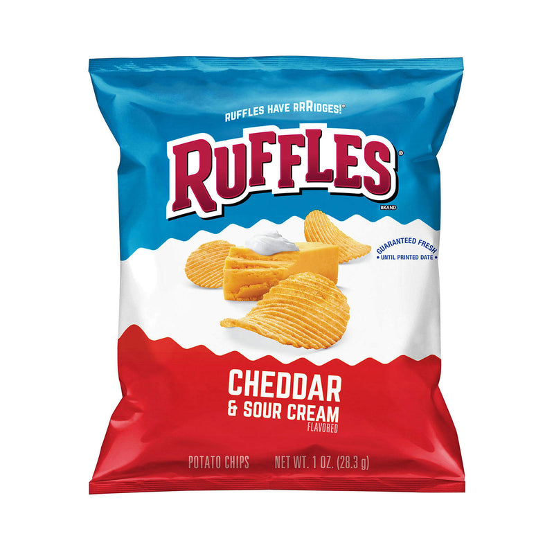 Ruffles Cheddar & Sour Cream Potato Chips (1oz / 50ct)