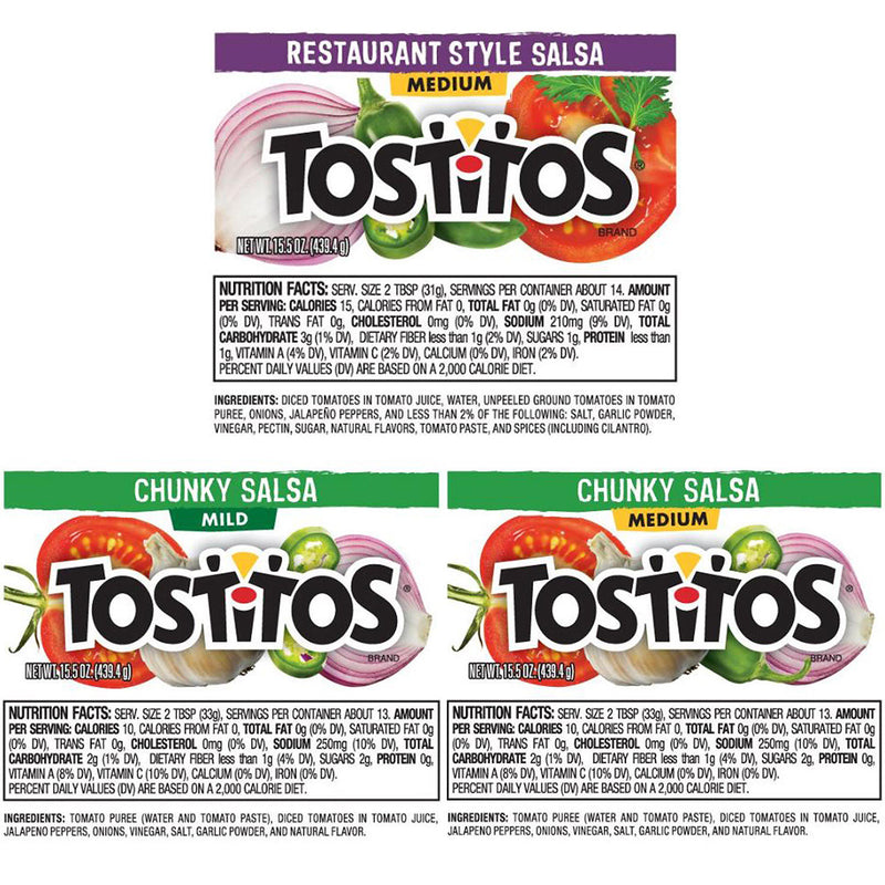 Tostitos Salsa Variety Pack (15.5 oz., 3 pk.)