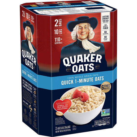 Quaker Quick 1-Minute Oats (5 lb., 2 pk.)