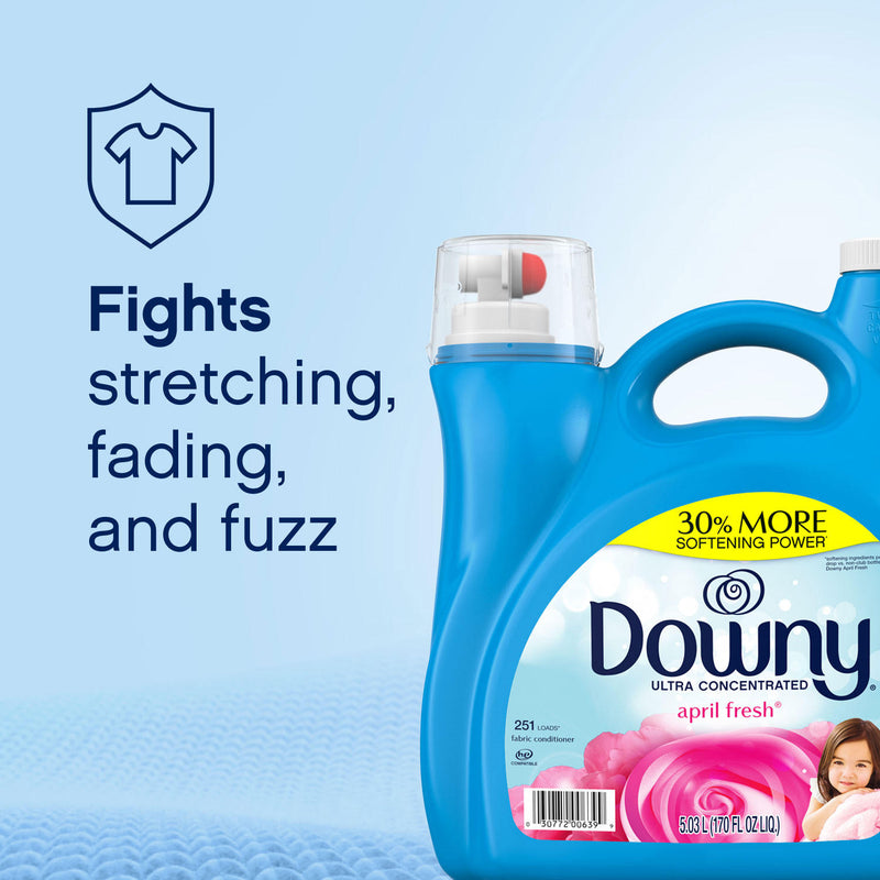 Downy Ultra Concentrated Liquid Fabric Softener and Conditioner, April Fresh (170 fl. oz., 251 loads)