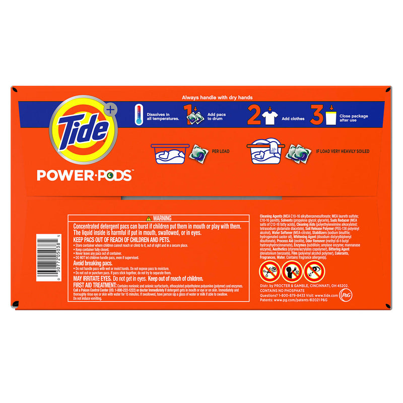 Tide Hygienic Clean Heavy Duty Power PODS Laundry Detergent Pacs, Original (72 ct.)