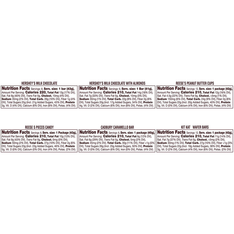 HERSHEYS Chocolate Candy Bar Variety Pack (52Ct)