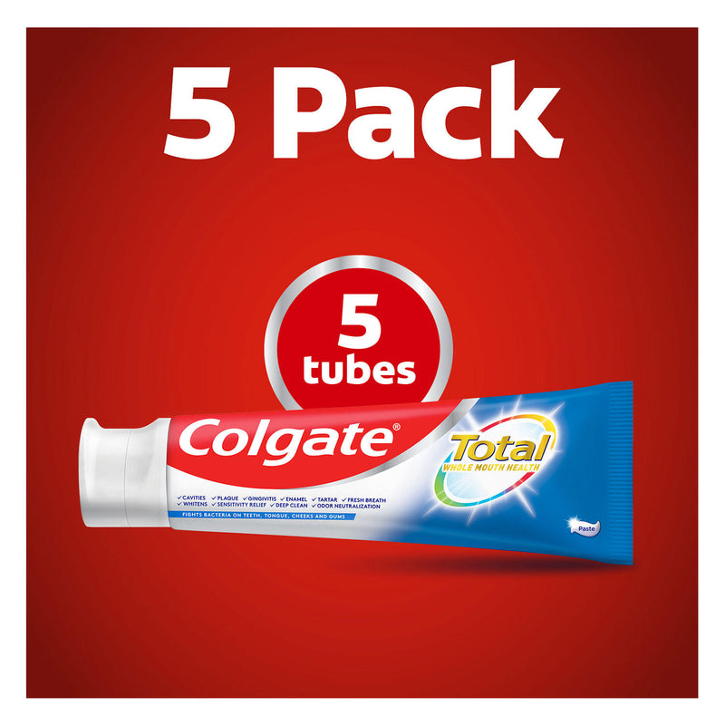 Colgate Total Whitening Toothpaste, Paste (6 oz., 5 pk.)