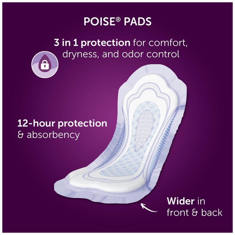 Poise Incontinence & Postpartum Pads, Ultimate Absorbency, Regular (132 ct.)