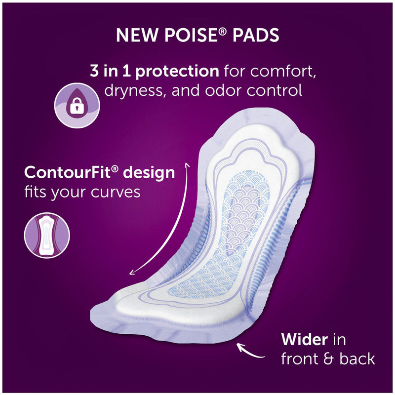 Poise Incontinence & Postpartum Pads, Moderate Absorbency, Regular (252 ct.)