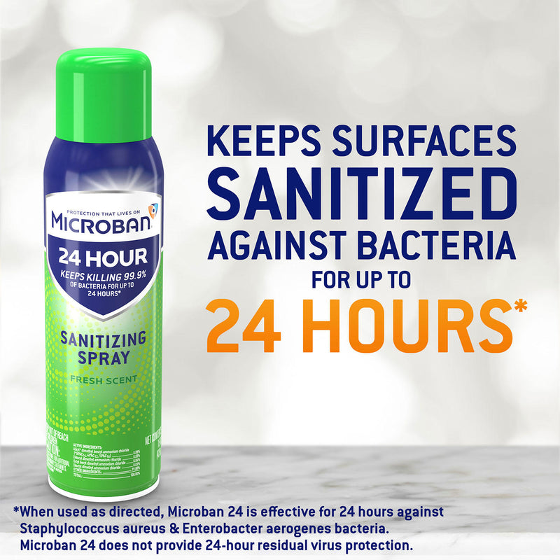 Microban 24-Hour Disinfectant Sanitizing Spray, Fresh Scent (15 oz., 3 pk.) Pack of  2