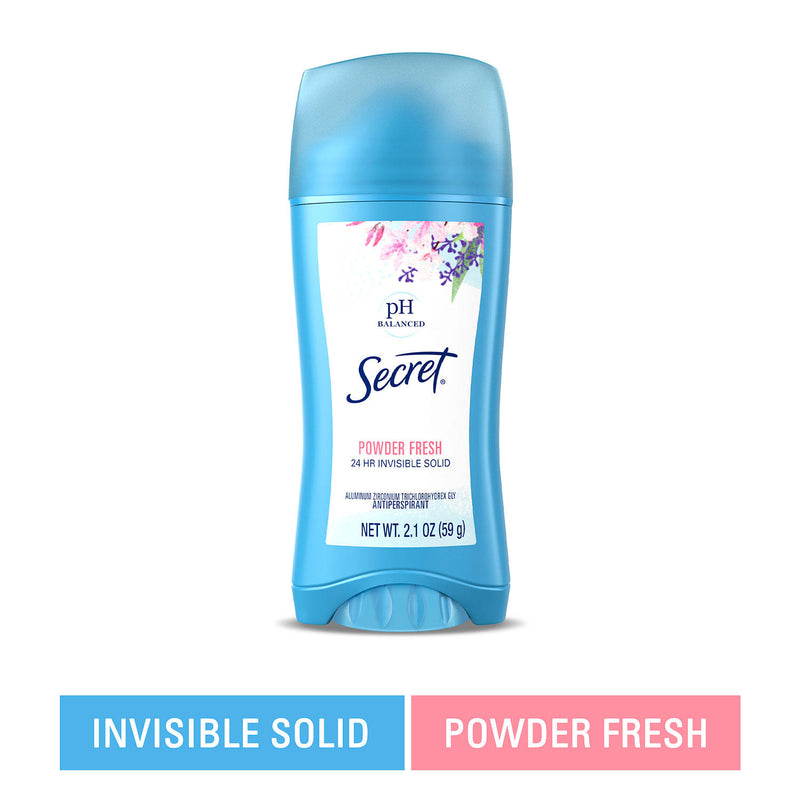 Secret Invisible Solid Antiperspirant and Deodorant, Powder Fresh (2.1 oz, 5 pk.)