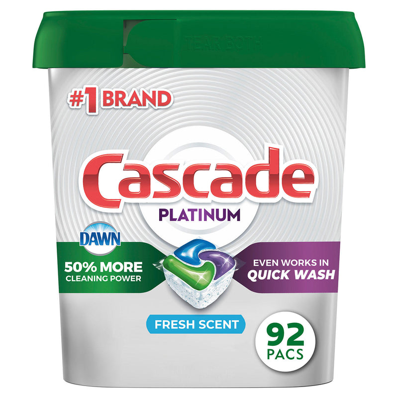 Cascade Platinum ActionPacs, Dishwasher Detergent Pods, Fresh Scent (92 ct.)