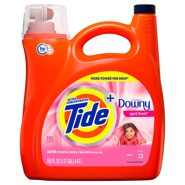 Tide Plus Downy April Fresh Scent Liquid Laundry Detergent (150 oz, 110 loads)